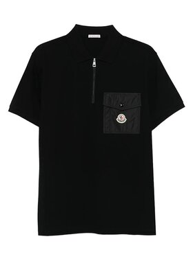 MONCLER 男士POLO衫 K20918A0001789A16999 CO 黑色
