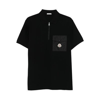 MONCLER 男士POLO衫 K20918A0001789A16999 CO 黑色