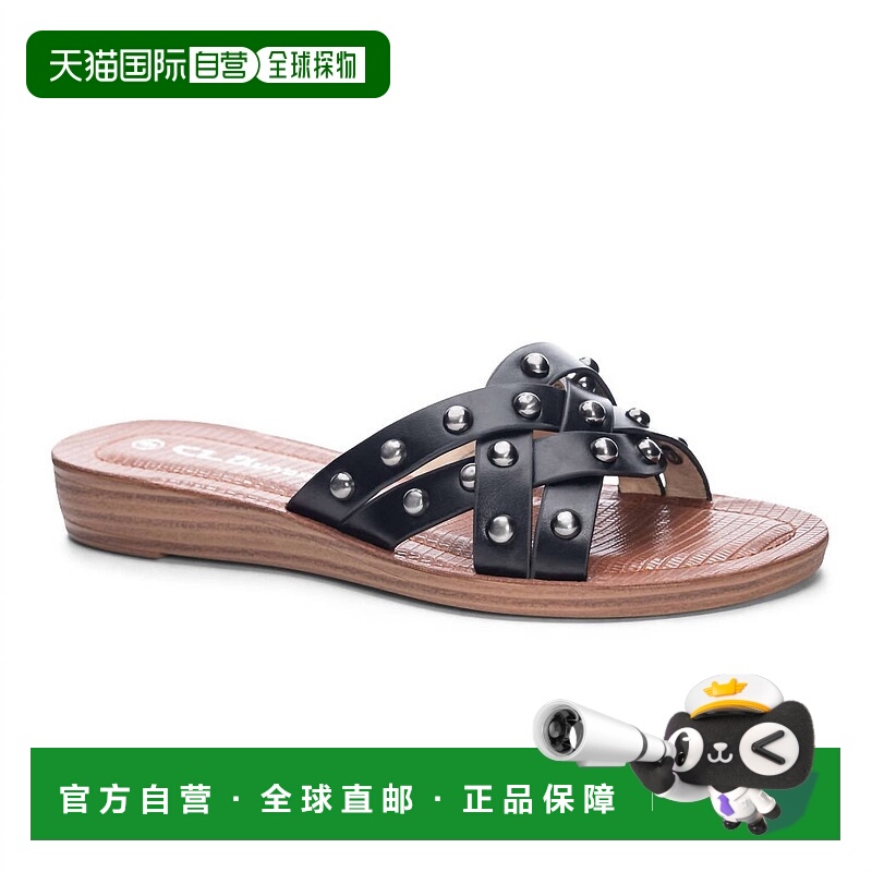 自营 chinese laundryCassie Aspiring 黑色凉鞋 - 黑色 美国奥莱