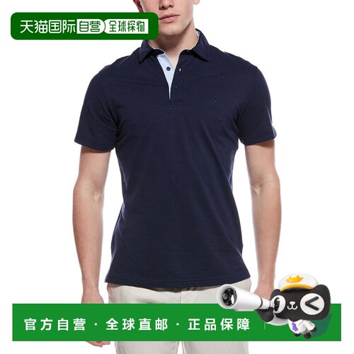 自营TailorByrd Slub Pique Polo - blue 美国奥莱直发男装