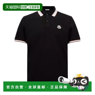 香港直邮MONCLER 男士 J20918A0001889A16999 黑色 T恤 1h可退