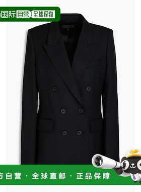 香港直邮NILI LOTAN 女士 Valerie 双排扣羊毛混纺斜纹布西装外套