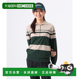 1h可退 日本直邮BEAMS GOLF ORANGE LABEL / 2WAY条纹针织套头衫