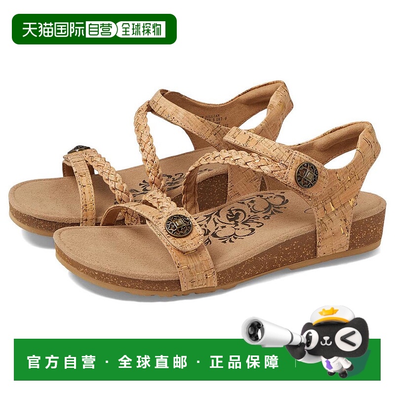 1h可退 【美国直邮】aetrex女士时装凉鞋真皮时尚舒适 百搭透气