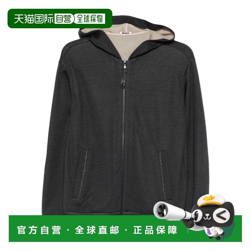 香港直邮Brunello Cucinelli 拉链棉质连帽衫 MD828SB806长袖