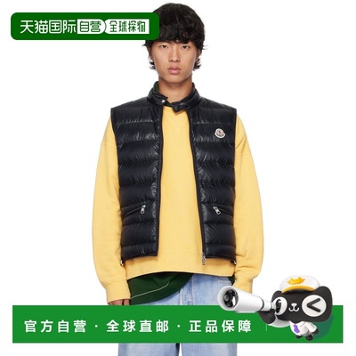 1h可退 香港直邮Moncler 盟可睐 男士 海军蓝 Gui 羽绒马甲 J2091