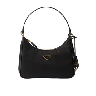 Prada 迷你Re-Edition 2005 Re-Nylon金色徽标手提包 1N204MR064
