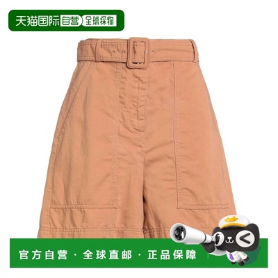 香港直邮Weekend Max Mara 女士 短裤 BROWN 棕色时尚舒适休闲裤