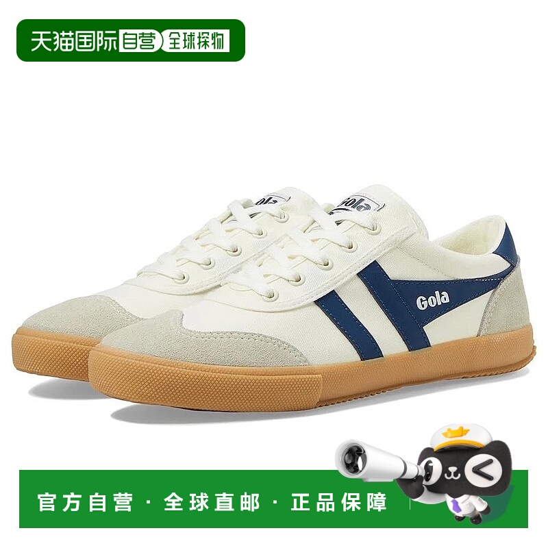 自营Gola Badminton Women'sOff White Navy Lace-Up Comfort Lif