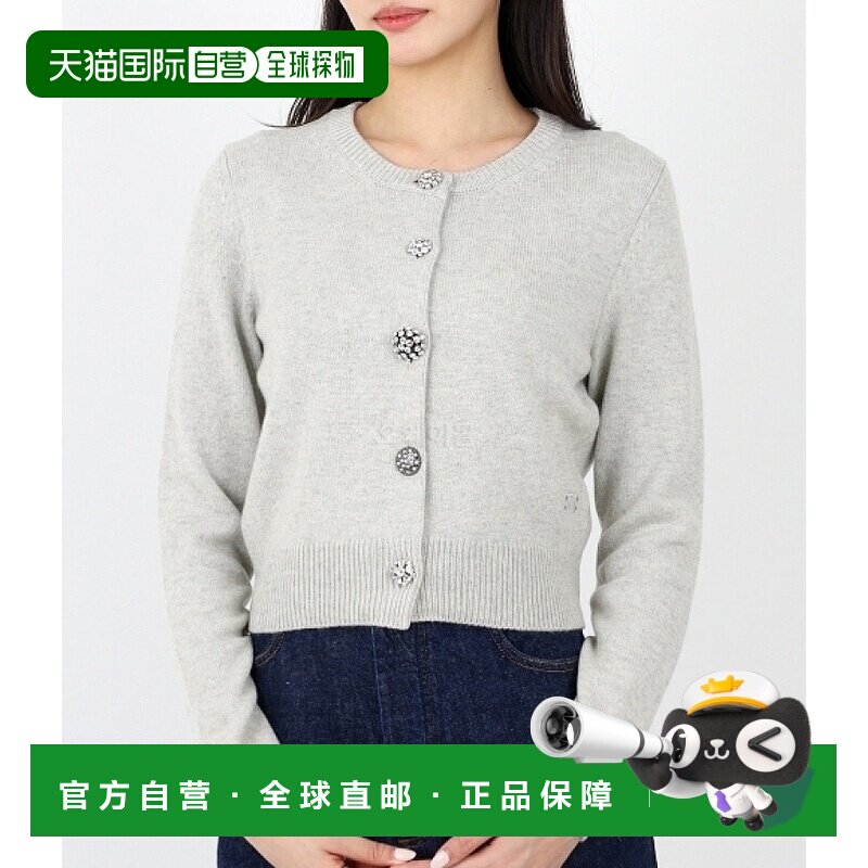 韩国直邮CELINE TRIOMPHE系列传统羊绒开衫，款号2AD8X317V 08GC