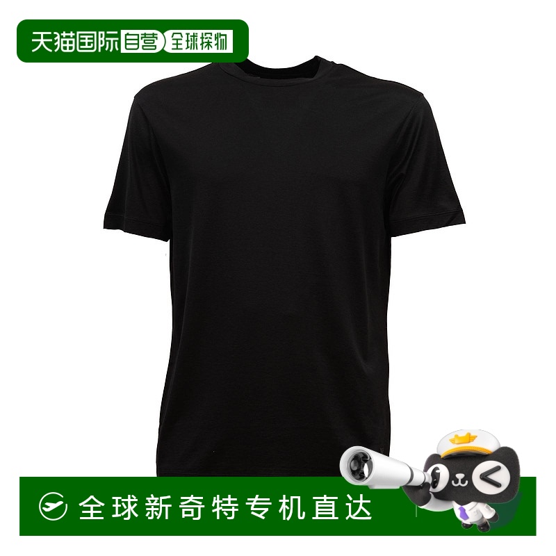 1h可退 香港直邮EMPORIO ARMANI 男士T恤 8N1TE81JUVZ0999 CO 黑