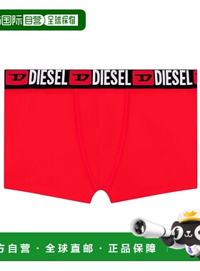 香港直邮DIESEL 男士内裤 A177630DDAI42A AW2025 红色 弹力棉平