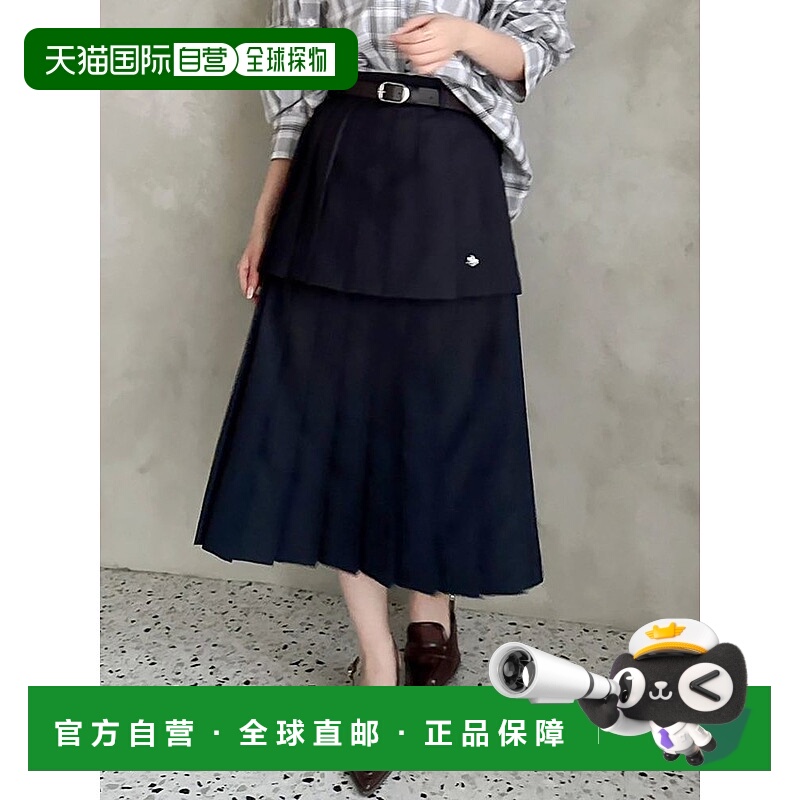 1h可退 日本直邮dazzlin 女装 POLO BCS联名 再生産款 层叠褶皱中