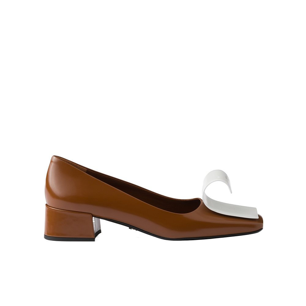 PRADA 女士高跟鞋 1I964NAZ3FD035F070D SS2025 棕色