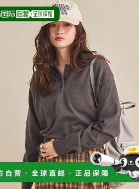 1h可退 日本直邮MIRROR STOKE 女装 POLO领针织衫 半开扣设计 30