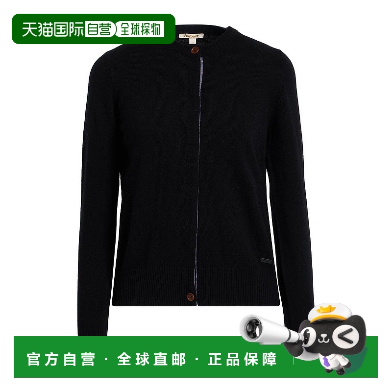 1h可退 香港直邮潮奢 Barbour 巴伯尔 女士 针织开衫 black黑色