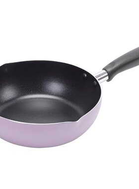 Pearl Metal珍珠金属 平底深锅22cm IH用 紫色HC-69
