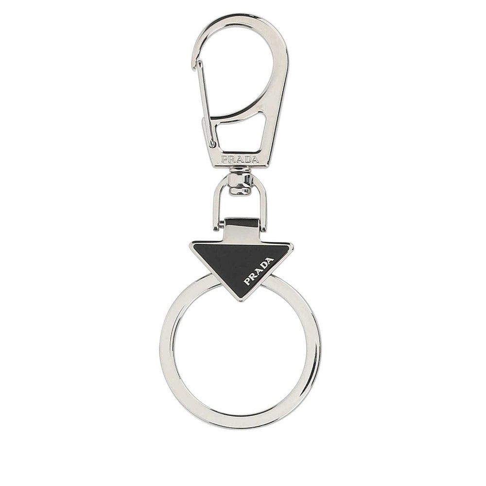 prada 普拉达 男士 银色金属钥匙扣 2ps05066af0002
