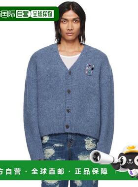 1h可退 【美国直邮】ADER error 蓝色 Gemma 开衫 男装 针织衫 毛