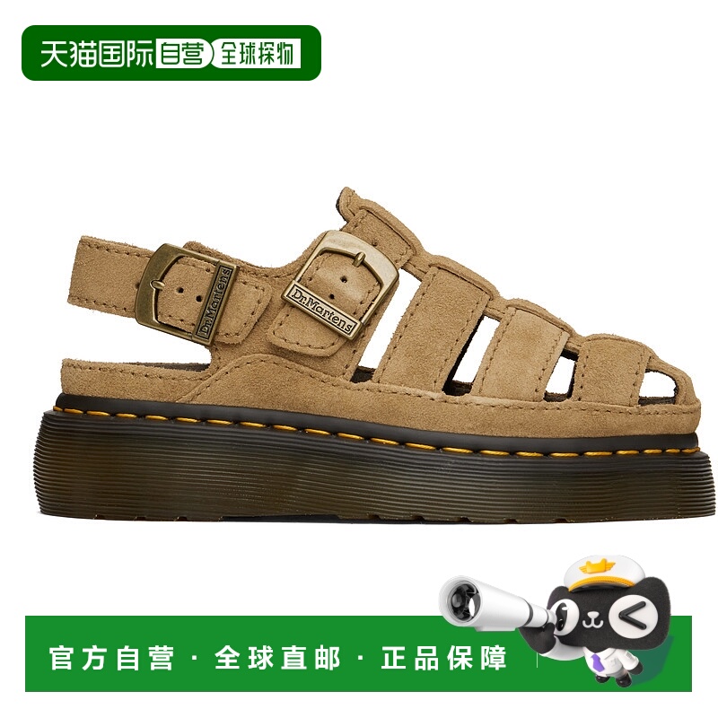 香港直邮潮奢 Dr. Martens 马丁大夫 女士 黄褐色 Wrenlie Bronx