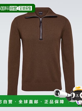 香港直邮Tom Ford 汤姆 福特 男士 羊毛混纺半拉链毛衣 000998