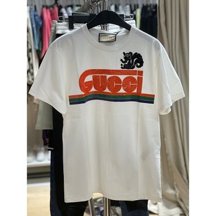 717422 Gucci Tee 9088 白色亮片字母短袖 XJEVZ