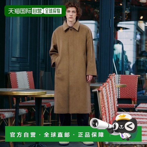 韩国直邮WAIKEI韩国小众设计师狗狗图案时尚日常大衣YK22FWCT01