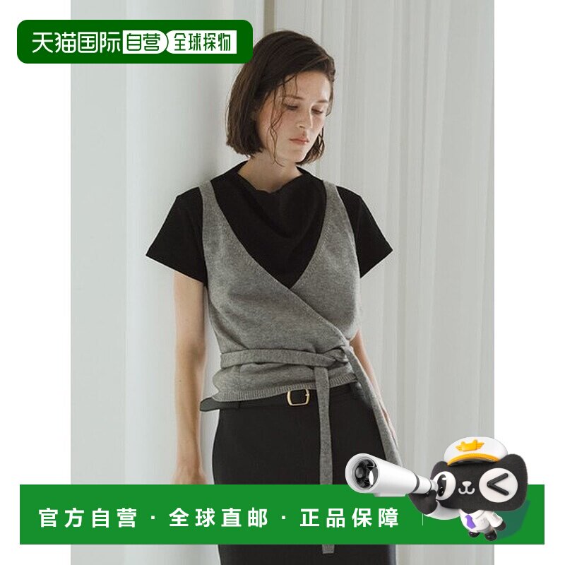 韩国直邮ANEDIT O Muse 裹胸针织衫_2种颜色毛衣假两件羊毛