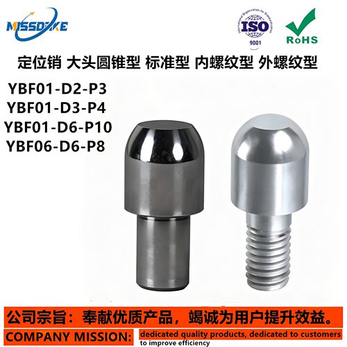 定位销YBF41 42 YBF46 YBF51 55-D6 8~20-P8~30 YBF01大头圆锥型