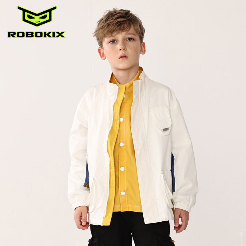 ROBOKIX春季儿童外套撞色拼接