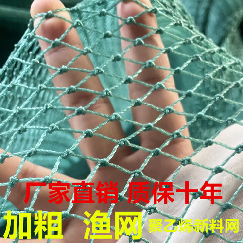 定制渔网网片聚乙烯鱼网拉网抬网