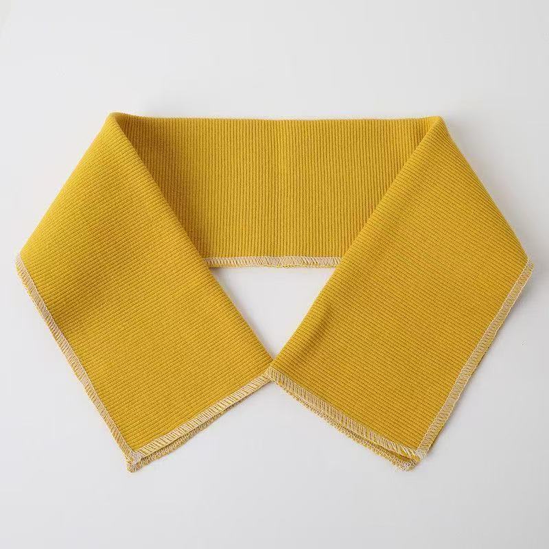 羽绒服衣领防脏神器配件领子保护套螺纹全包棉衣护领包边针织假领