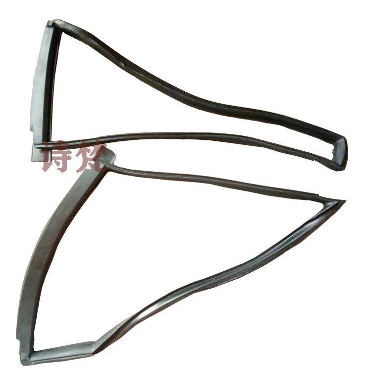 桑塔纳普桑06普桑前后车门三角窗密封条车门铁立柱玻璃导槽一体配