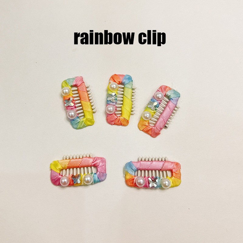 卡子博美雪纳瑞约克夏猫咪小配饰拍照发饰狗狗头饰宠物小号鼻梁