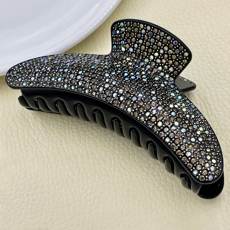 高端抓夹水钻日韩特大号发夹盘发