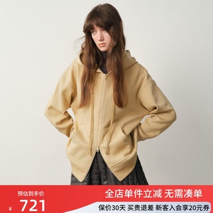 uti尤缇2025冬季新款运动连帽休闲宽松卫衣女长袖外套UK410701630