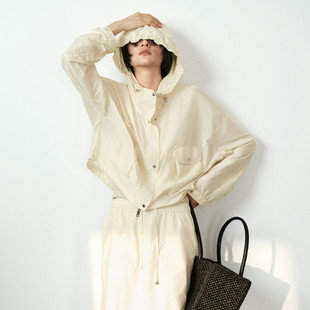 口袋轻薄外套女上衣UL210702360 休闲连帽工装 uti尤缇2026夏季 新款