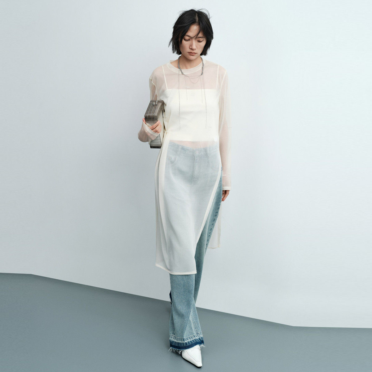 uti尤缇2026夏季新款 宽松休闲长袖连衣裙女T恤长裙UL210401760