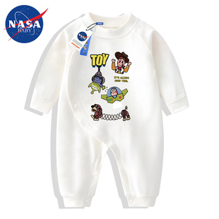 春秋新生婴儿宝宝连体衣玩具总动员巴斯光年可爱外出连体衣爬爬服