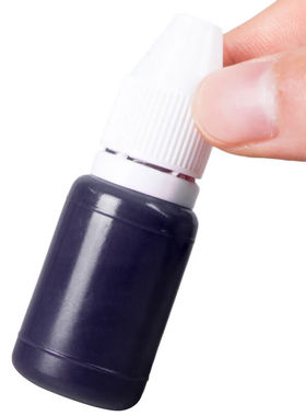 益美得FNR2002光敏印章专用印油10ML速干印泥印章油紫色单瓶装