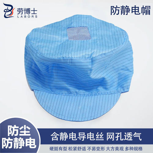 劳博士（LABORS）防静电帽无尘帽鸭舌帽防尘帽无尘车间工帽蓝色1