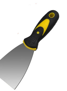 兰诗（LAUTEE）210354双色柄油灰刀不锈钢碳钢刮腻子刀加厚抹刀双