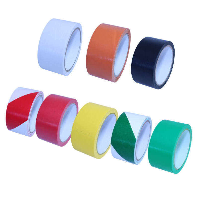 伏兴安全警示胶带斑马线胶带地面标识胶带黄黑4.8cm*18y12卷装