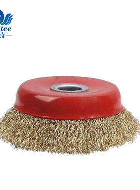 兰诗LAUTEE210350碗型钢丝刷金属打磨轮除锈钢丝刷钢丝球抛光刷小