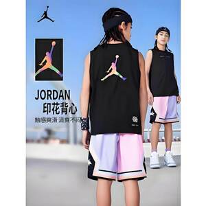 Jordan童装儿童背心男童夏装上衣T恤夏季新款篮球服运动JD2422085