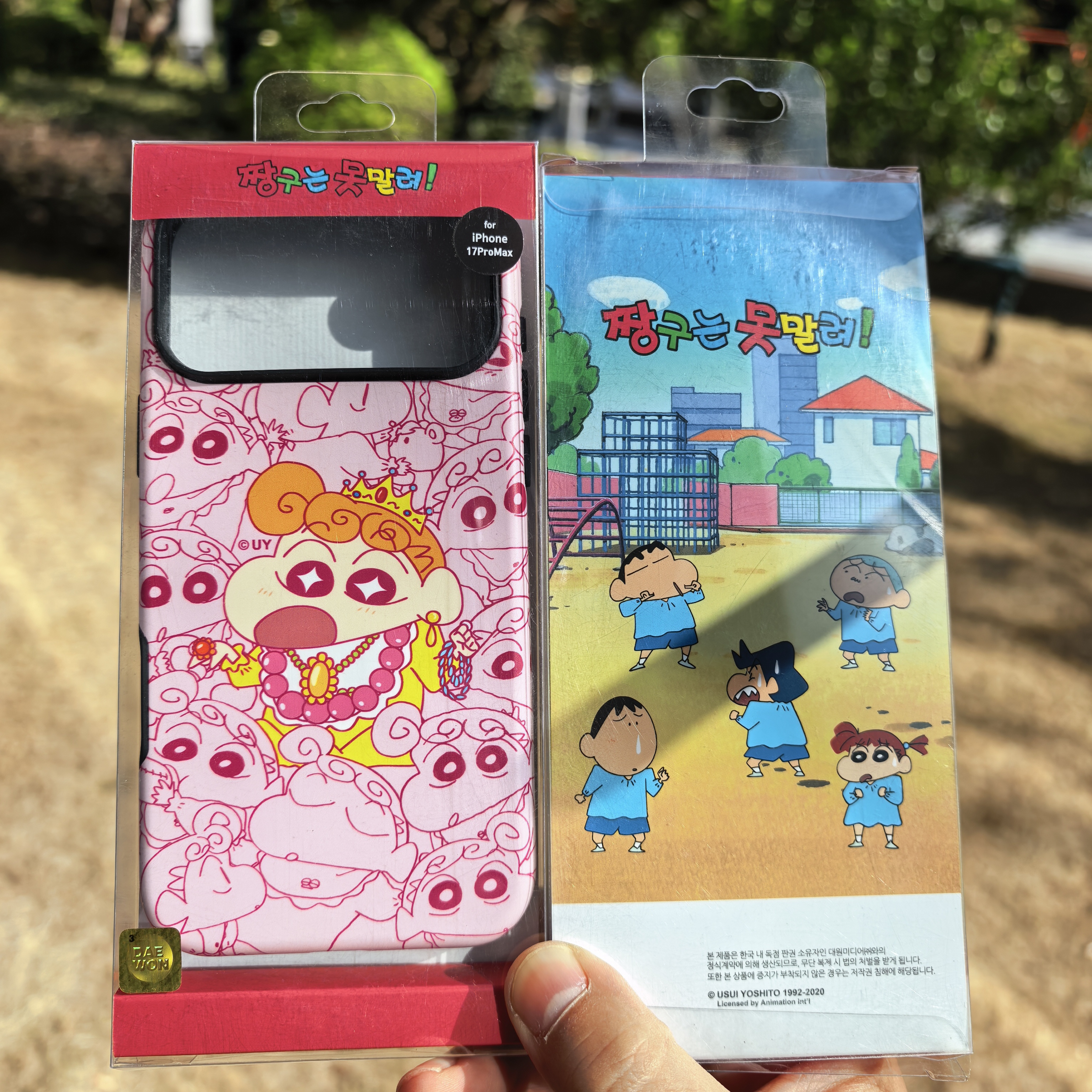 蜡笔小新小葵苹果17pro双层壳女