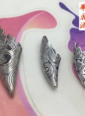 特价包邮纯银狼牙套牙尖套包银狗牙狼牙牙尖保护套护牙防裂包尖套