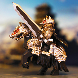 剑风传奇格斯Guts狼头狂战士形态黑色剑士战马第三方积木玩具人仔
