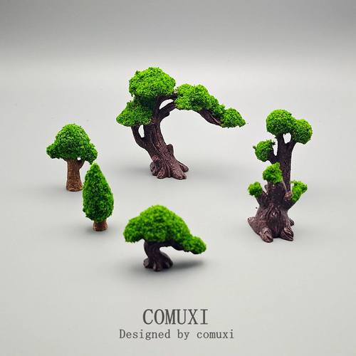 桌面微景观树脂装饰田园