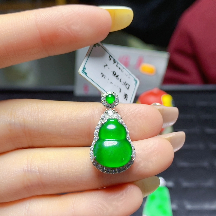 天然A货翡翠国标S925银